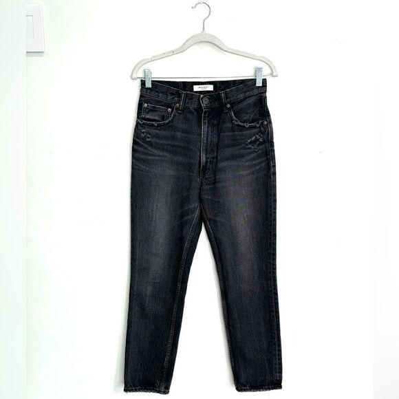 Moussy Vintage Tapered Leg Jeans in Vintage Black - Picture 5 of 9